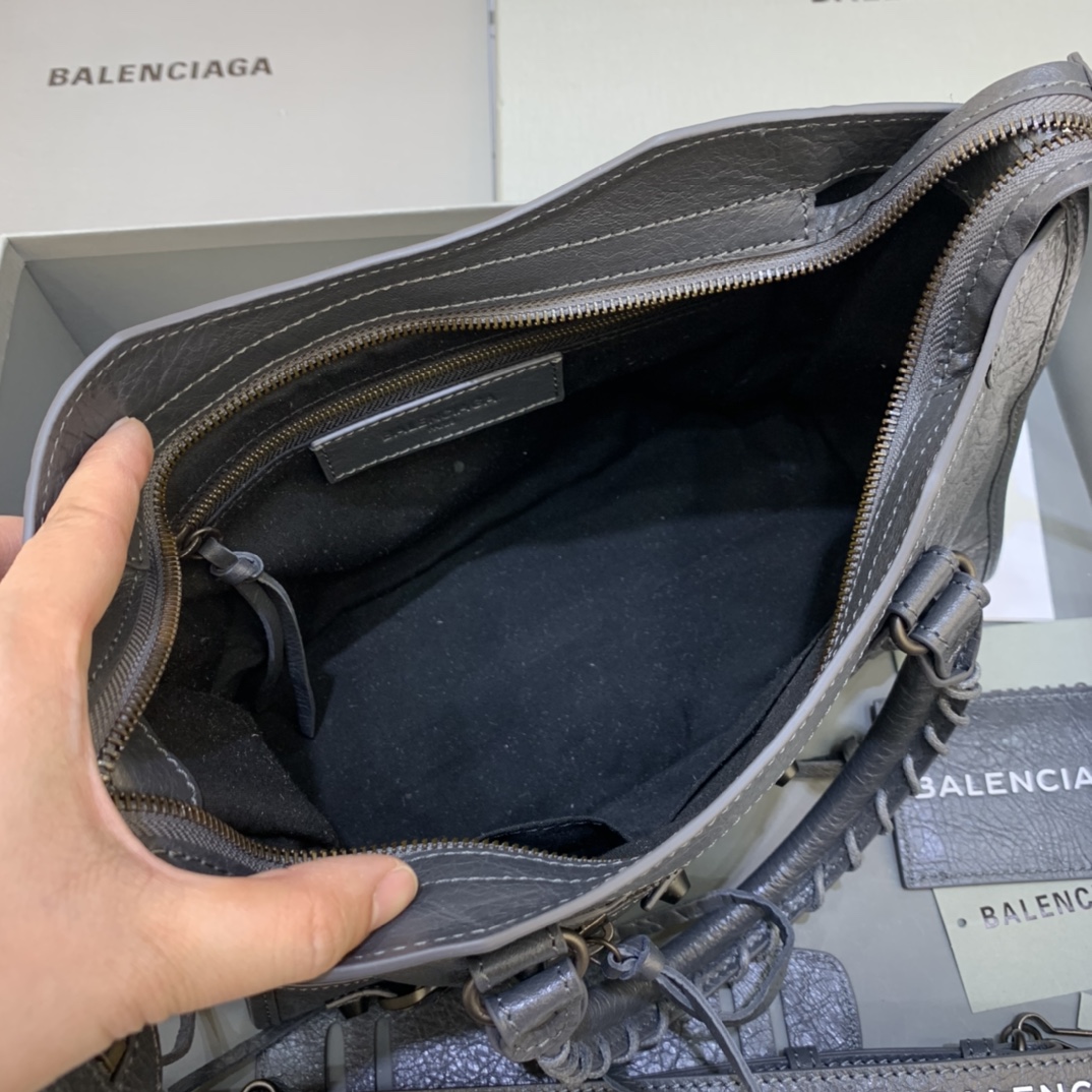 Balenciaga Classic City Small Handbag Shoulder Bag Dark Gray